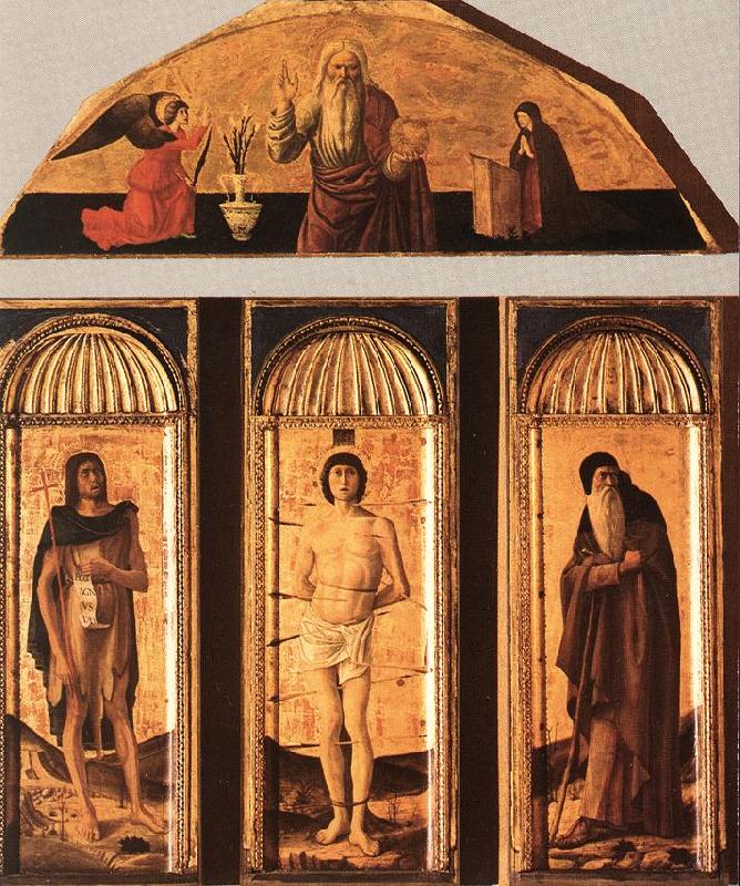 BELLINI, Giovanni St Sebastian Triptych